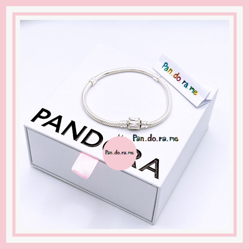 [พร้อมส่ง สินค้าแท้ 💯] กำไลแพนรุ่น Moments Asymmetric Star T-bar Snake Chain Bracelet