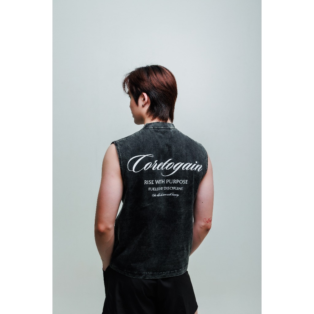 CORETOGAIN เสื้อกล้ามแขนกุดผู้ชายออกกำลังกาย Men Tank Top แบรนด์Gain365