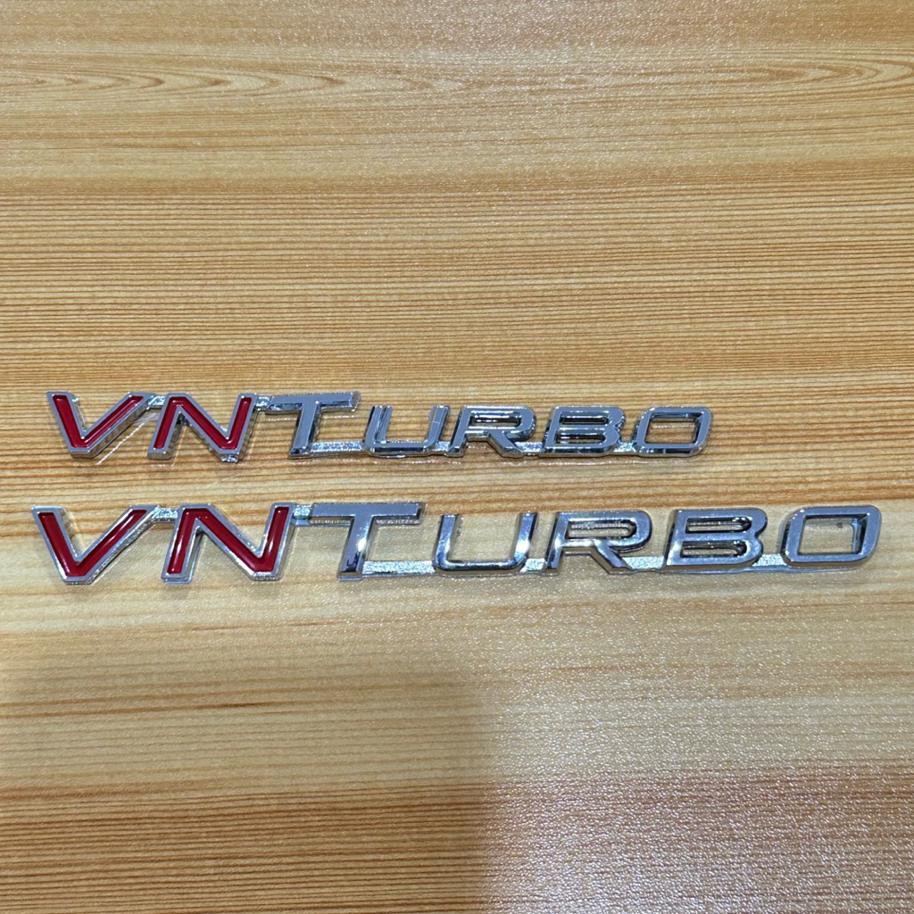 โลโก้  VNTURBO  ติดรถ Toyota  มีสองขนาด ให้เลือก  ราคาต่อ ชิ้น