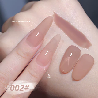 Nawoelite สีทาเล็บเจล สีเจลไซรัป เซตสีเจล สีเจลโทนเนื้อ 6 สีในเซต สีใสเจลทาเล็บแบบต้องใช้ไฟ LED/UV ซีรุปสไตล์เกาหลี