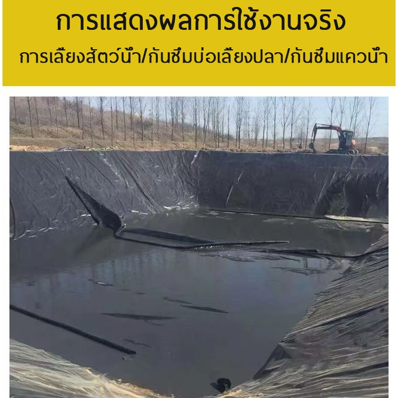 【300/500 ไมครอน】แผ่นกันน้ำ HDPE สำหรับบ่อปลา แผ่นพลาสติกปูบ่อเลี้ยงสัตว์น้ำ ผ้ากันน้ำ ฝาครอบบ่อปลาพลาสติก วัสดุกันน้ำสำห ราคา ถูกที่สุด ดีลบีเคเค แกลเลอรีภาพที่ 6