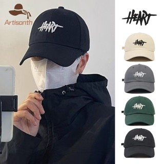 ส่งเร็ว💥หมวกแก๊ปเบสบอล ปัก HEART (มี 4 สี) หมวกแก๊ป หมวกกีฬา…