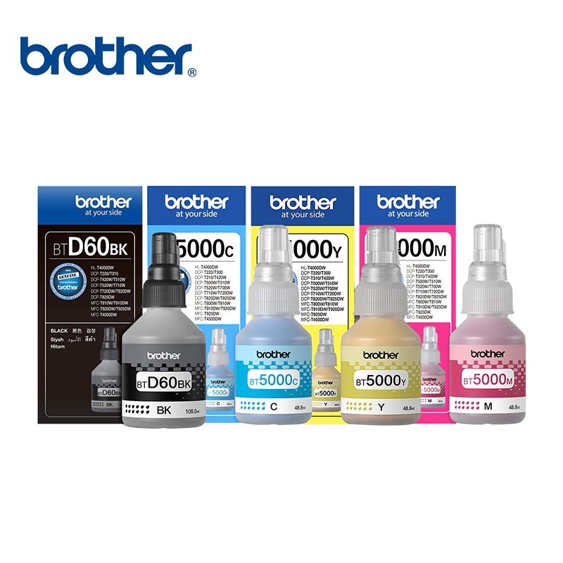 แท้100% Brother DCP-T310 หมึก BT-D60BK, BT5000C/M/Y 4สี DCP-T720DW/T820DW/MFC-T800W/T810W/T910DW/T920DW/T700W/T710W/T520 - รูปที่ 3