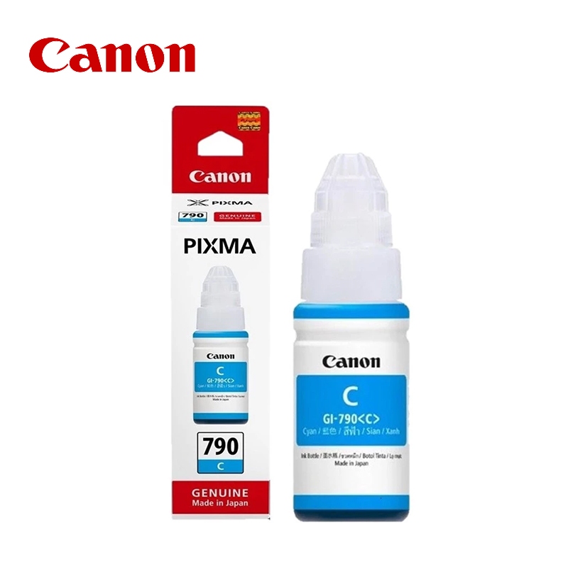 Canon GI-790 (พร้อมกล่อง）Bk C M Y Original สีดำ ฟ้า ชมพู เหลือง หมึกเติมแท้ FOR G1000,G2000, G3000,G4000,G1010,G2010 - รูปที่ 5