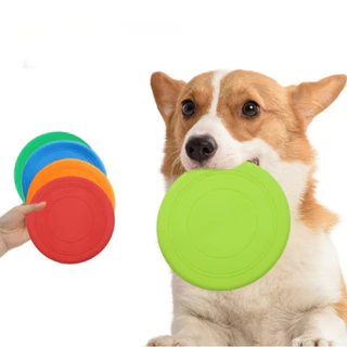 PP-076ของเล่นสุนัข จานบินจานร่อน ซิลิโคน สำหรับฝึกสุนัขและสัตว์เลี้ยง Dog Silicone Flying Disc
