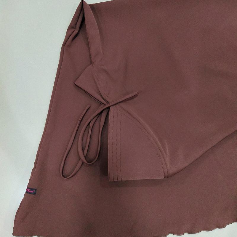 ผ้าคลุมกุ๊กไก่ริ่มล่าง ผ้าไหมอิตาลี ฟรีไซส์ XL Farin hijab - รูปที่ 3