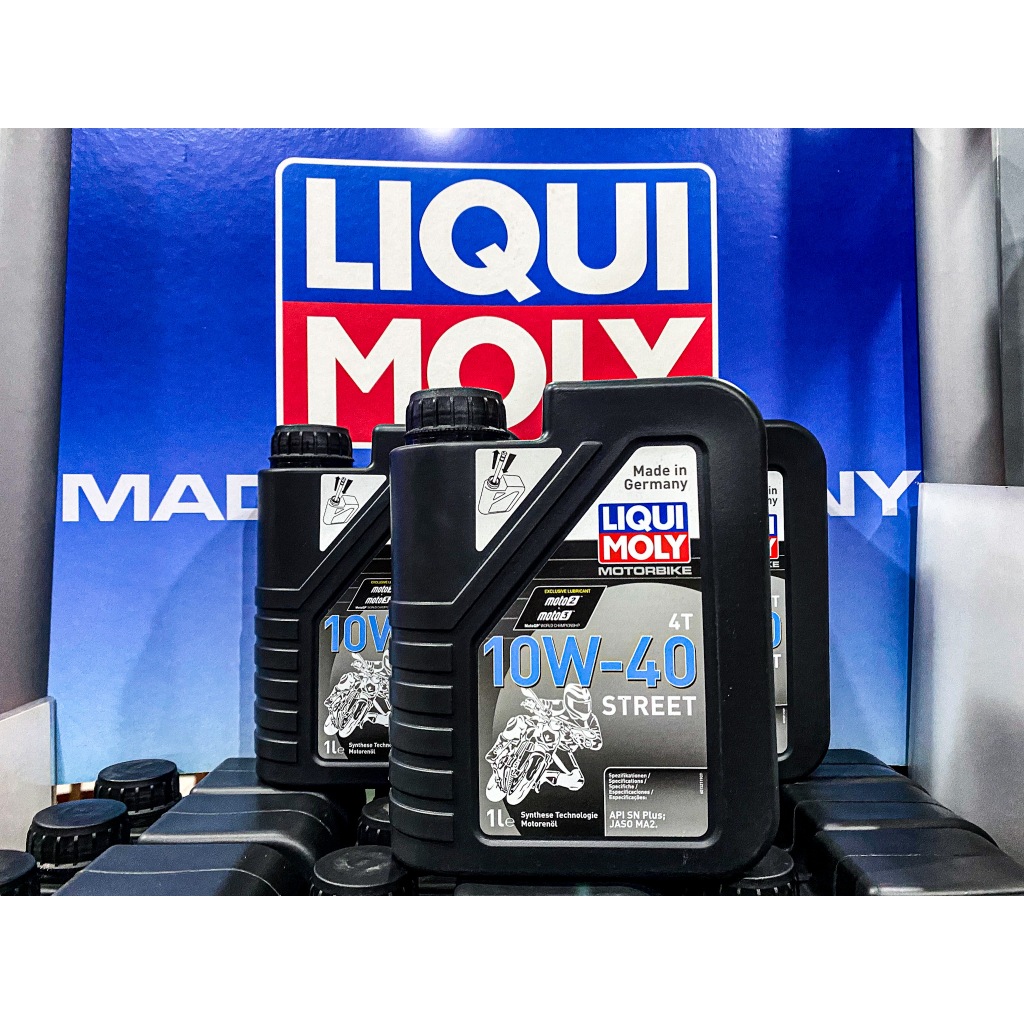 น้ำมันเครื่อง Liqui Moly street 4T(รถเกียร์) และ (scooter) 10w-40 15w-50 ขนาด 1 ลิตร Formula ขนาด 0.