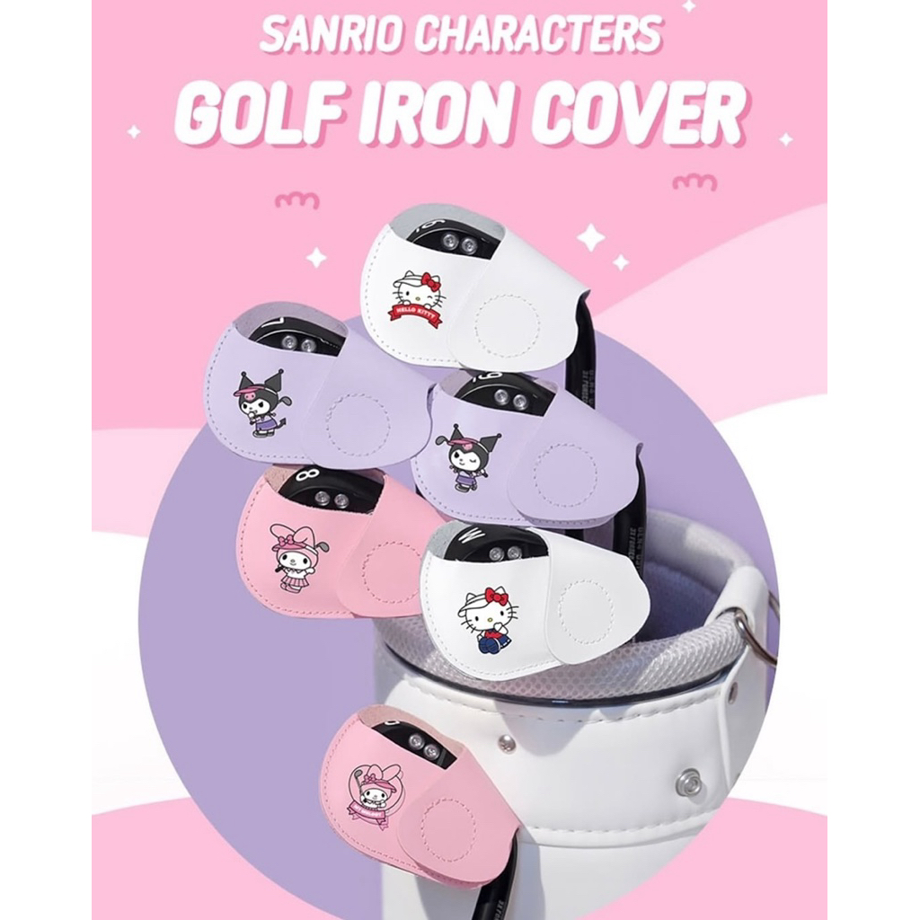 [พรีออเดอร์รอ7-14วัน ]Sanrio Golf Iron Cover. ลิขสิทธิ์แท้ แบรนด์เกาหลีCollabกับSanrioค่ะ