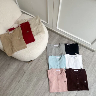 BLOSSOM KNIT เสื้อคาดิแกนผ่าหน้าแขนสั้น 🍒พร้อมส่ง