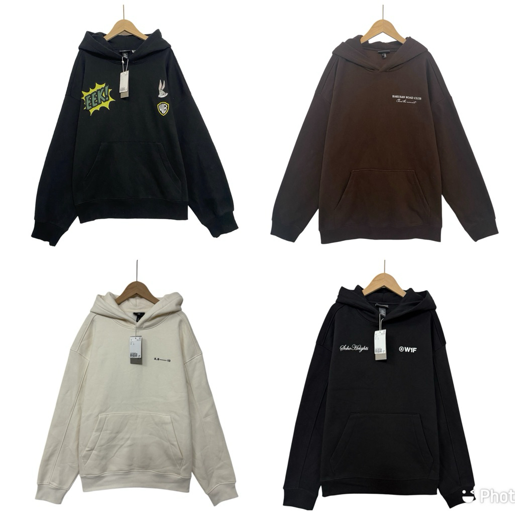 HMM Loose fit hoodie เสื้อแขนยาว กันหนาว กันแดด ของแท้ 💯%