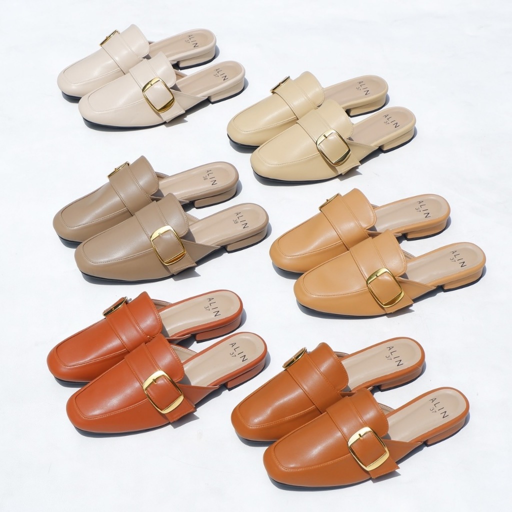 พร้อมส่ง!! ALIN BRAND รองเท้า คัชชูเปิดส้น รุ่น โอโซน