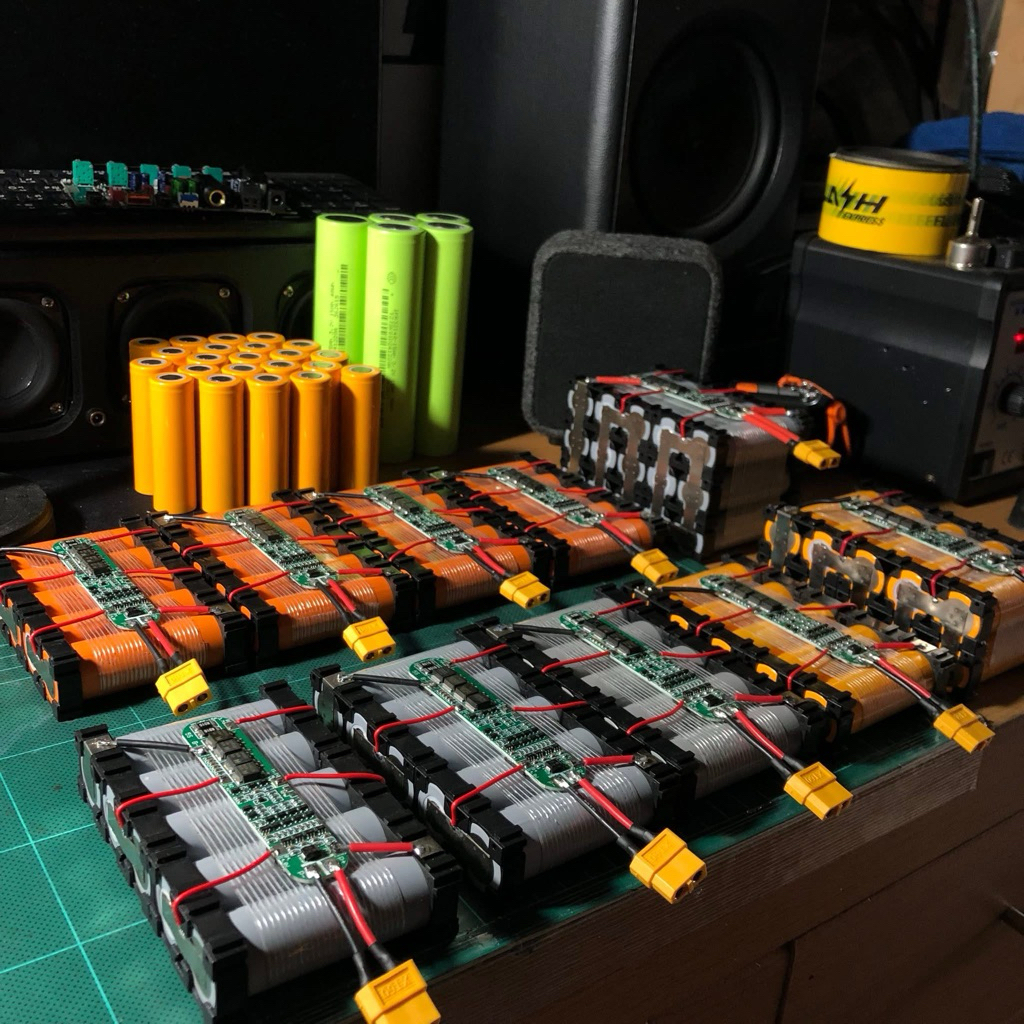 แบตลิเธียมไอออน 5s 21V แบตลำโพง DIY