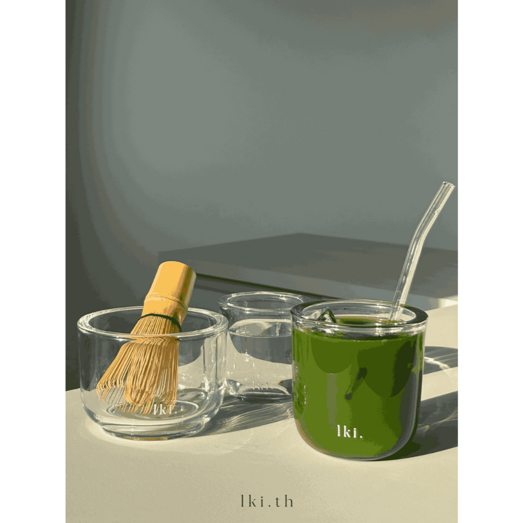 (Set 3 ชิ้น) พร้อมส่ง Iki แก้วหนา แก้วกาแฟ แก้วมัทฉะ สำหรับการใช้งานทั่วไป (อิคิ)