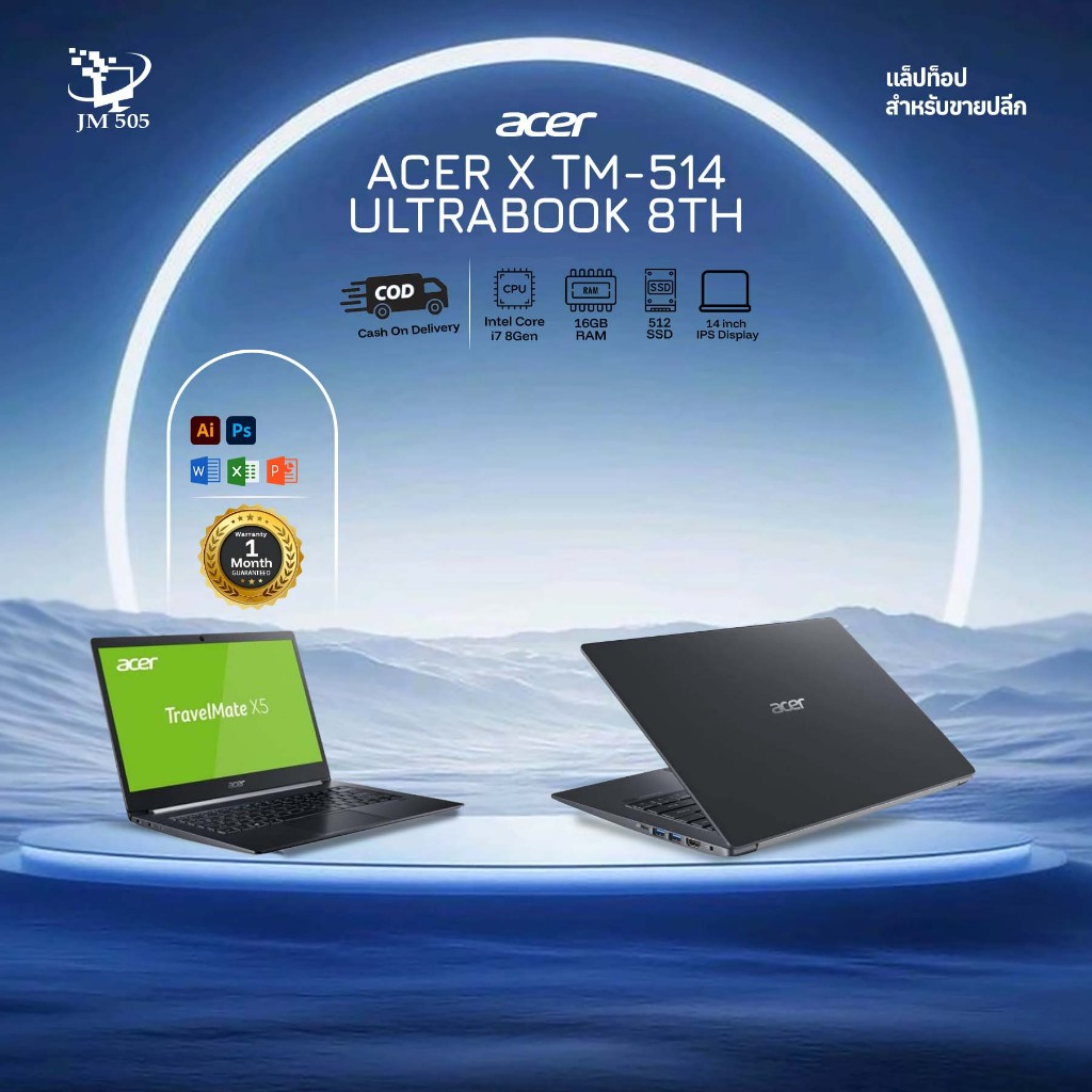Acer X TM-514 ULTRABOOK 8TH GEN-Core i7/16/512/14” IPS/WIN 11