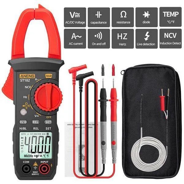 ตัววัดแคลมป์ดิจิตอล ANENG ST182 NCV Ohm Digital Clamp รูปที่ 3