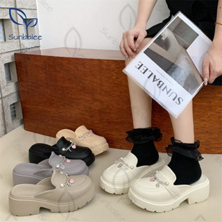 SHO-SUNX88🥑รองเท้าแฟชั่น สไตล์เกาหลี รองเท้าเสริมส้น สูง 7 c…