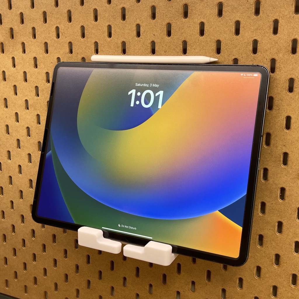 [𝗖𝗛𝗞𝗘𝗘𝗘'𝗦] D16 อุปกรณ์เสริมสกัวดิส IKEA SKADIS ที่วาง iPad สำหรับแผ่นบอร์ดอิเกีย