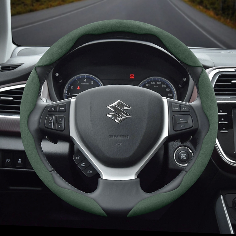 หุ้มพวงมาลัยเฉพาะรุ่น Suzuki ซูซูกิ หนังกลับ ดีไซน์สปอร์ต บางพิเศษ มีให้เลือก Swift/Celerio/Carry/XL7/Ciaz/Ertiga/Jimny