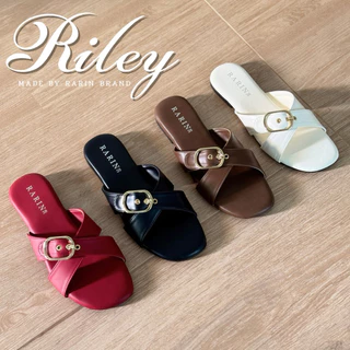 Rarin รุ่น [ Riley ] 36 - 41 รองเท้าแตะพื้นนุ่ม รุ่น ไรลีย์ ***เท้าอวบ เท้ากว้างเยอะ แนะนำเพิ่มไซส์**
