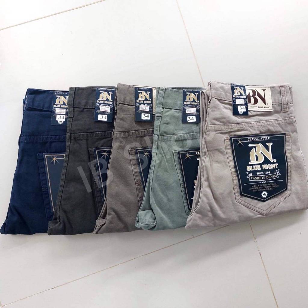 กางเกงขากระบอกผู้ชายผ้าไม่ยืด ขากระบอก mc กางเกงขากระยอกผ้าสีมีsize 28-36