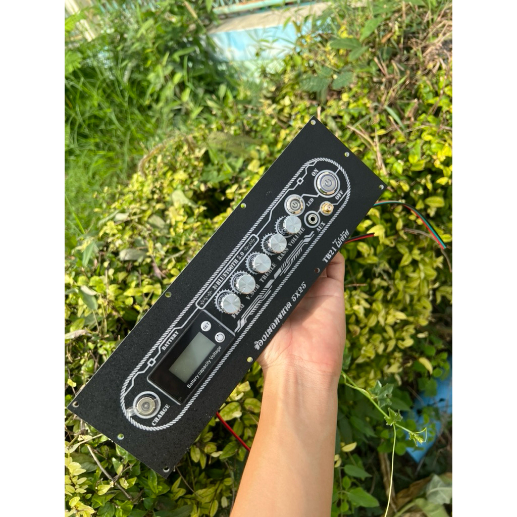 ชุดเพลทพร้อมอุปกรณ์ แอมป์ TB21 ST21 ขนาด 5x25 มีไฟ พร้อมลีเล