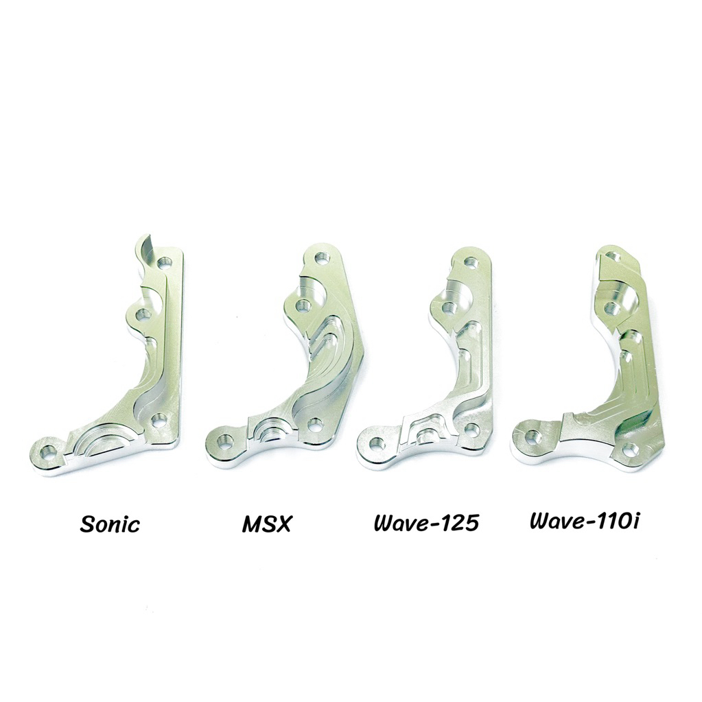 ขาจับปั้ม ปั้มด้วง ปั้มปักข้าง (CNC) Sonic /MSX /Wave-125 /Wave-110i (Wave125 ปลาวาฬ/LED) โช้คเดิม จานเดิม (มีขายส่ง)