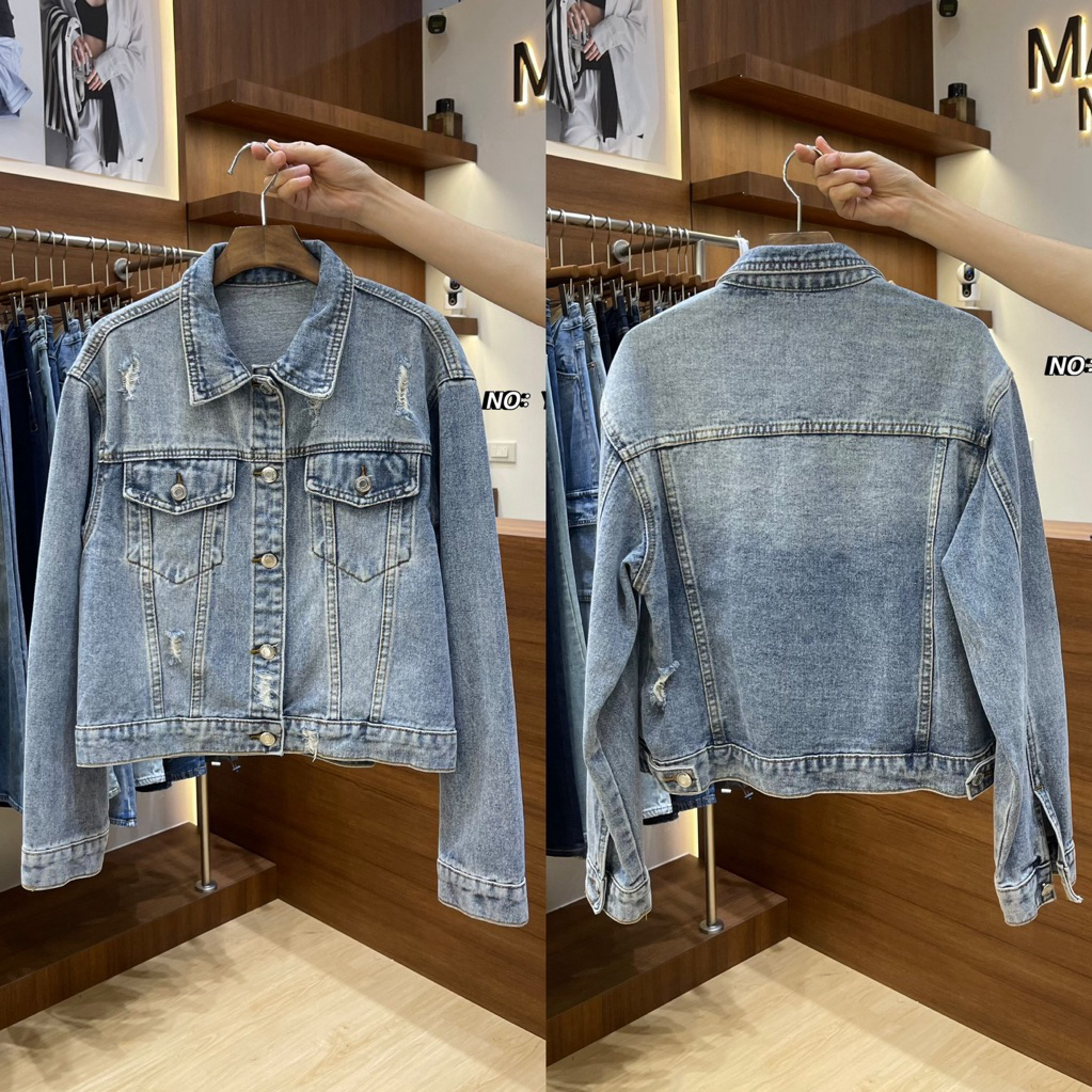 💖ส่งด่วน💖 Major made - Denim Jacket แจ็คเก็ตยีนส์แขนยาว No.YC-02 SHERICH