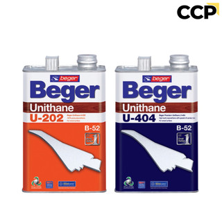 Beger ยูนีเทน โพลียูรีเทน ภายใน/ภายนอก U-202/U-404 ขนาดแกลลอน ทินเนอร์ B-52 M-44 สีทาไม้ สีเคลือบไม้ ยูนิเทน