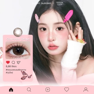 【ซื้อ1ได้5ชิ้น】มีค่าสายตา Sweet Bubbles 0.00~-3.00 คอนแทคเลนส์ตาโต ตาหวาน คอนแทคเลนส์รายเดือน เลน์อ่อน ความส