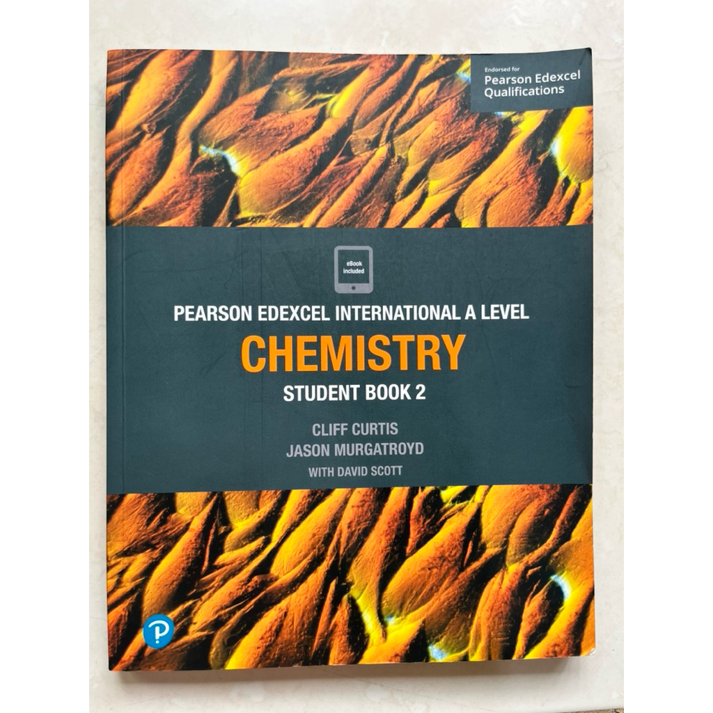 Pearson Edexcel International A Level Chemistry Student Book 2 หนังสือมือสอง ไม่มีขีดเขียน
