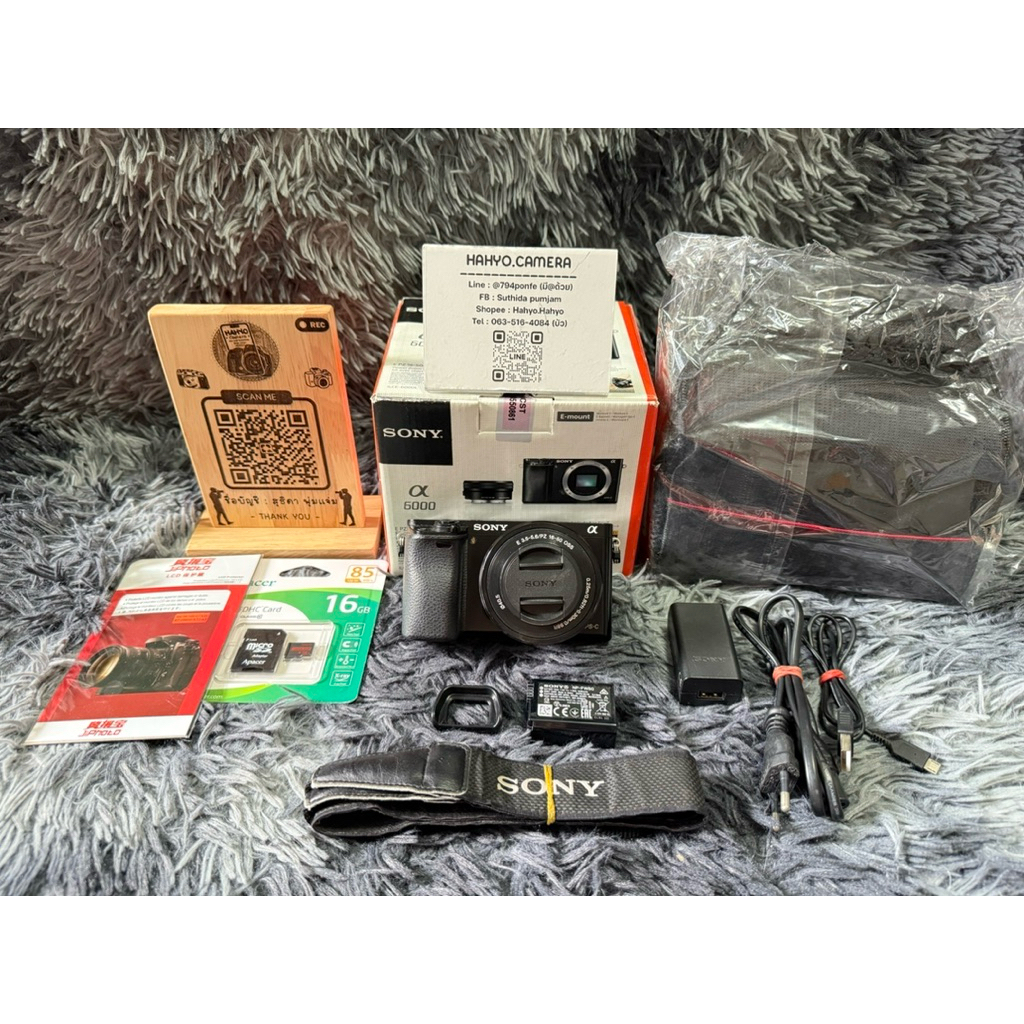 Sony A6000 กล้อง Mirrorless APS-C 24.3MP พร้อมเลนส์ E-Mount 16-50mm WiFi NFC Full HD Video