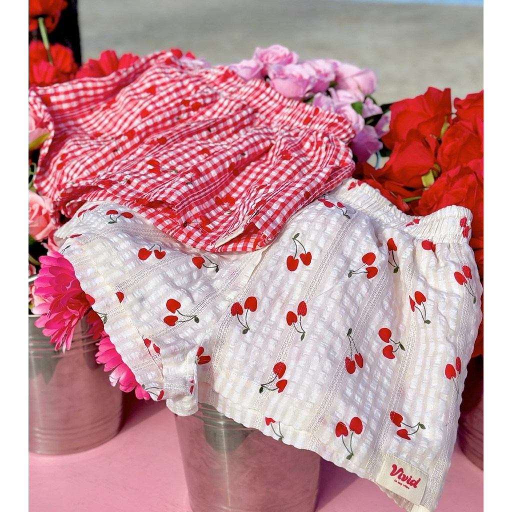 Vividvibe.co Cherry shorts กางเกงขาสั้นvivid New in pack🍒🫶🏻✨