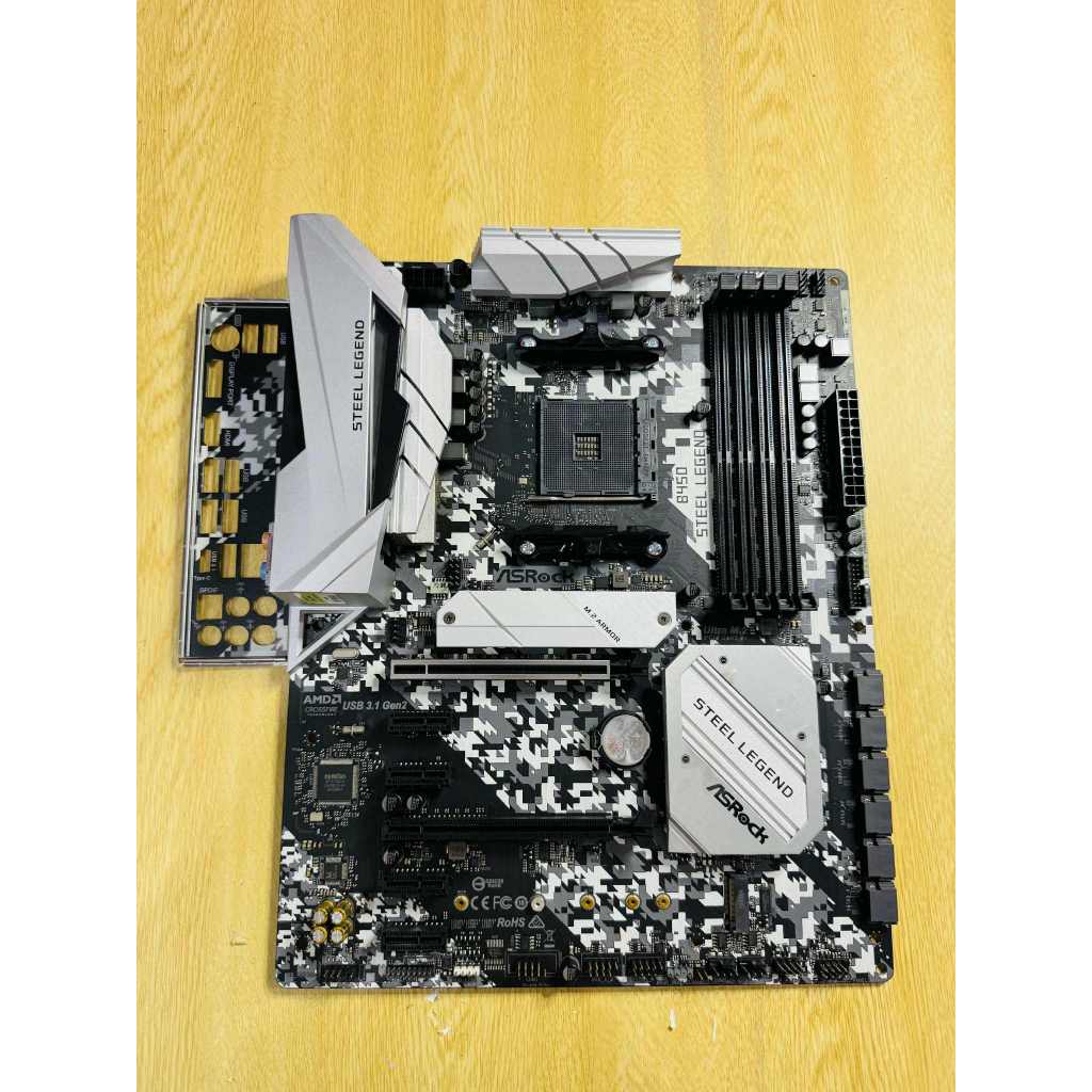 ขายเมนบอร์ดมือสอง AM4 ASROCK B450 STEEL LEGEND