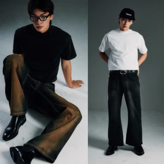 (ทรงบ็อกซี่) Boxy T-shirt Cotton100% 225gsm