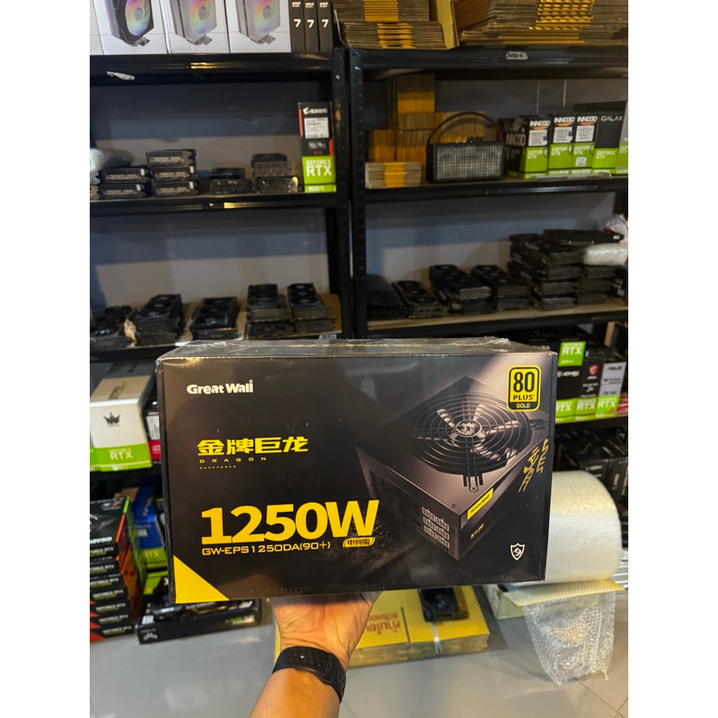 เพาเวอร์ซัพพลาย(power supply) Great wall GW-EPS1250D  (1250w 80+ gold) ATX - สินค้ามือ1 มีประกันร้าน