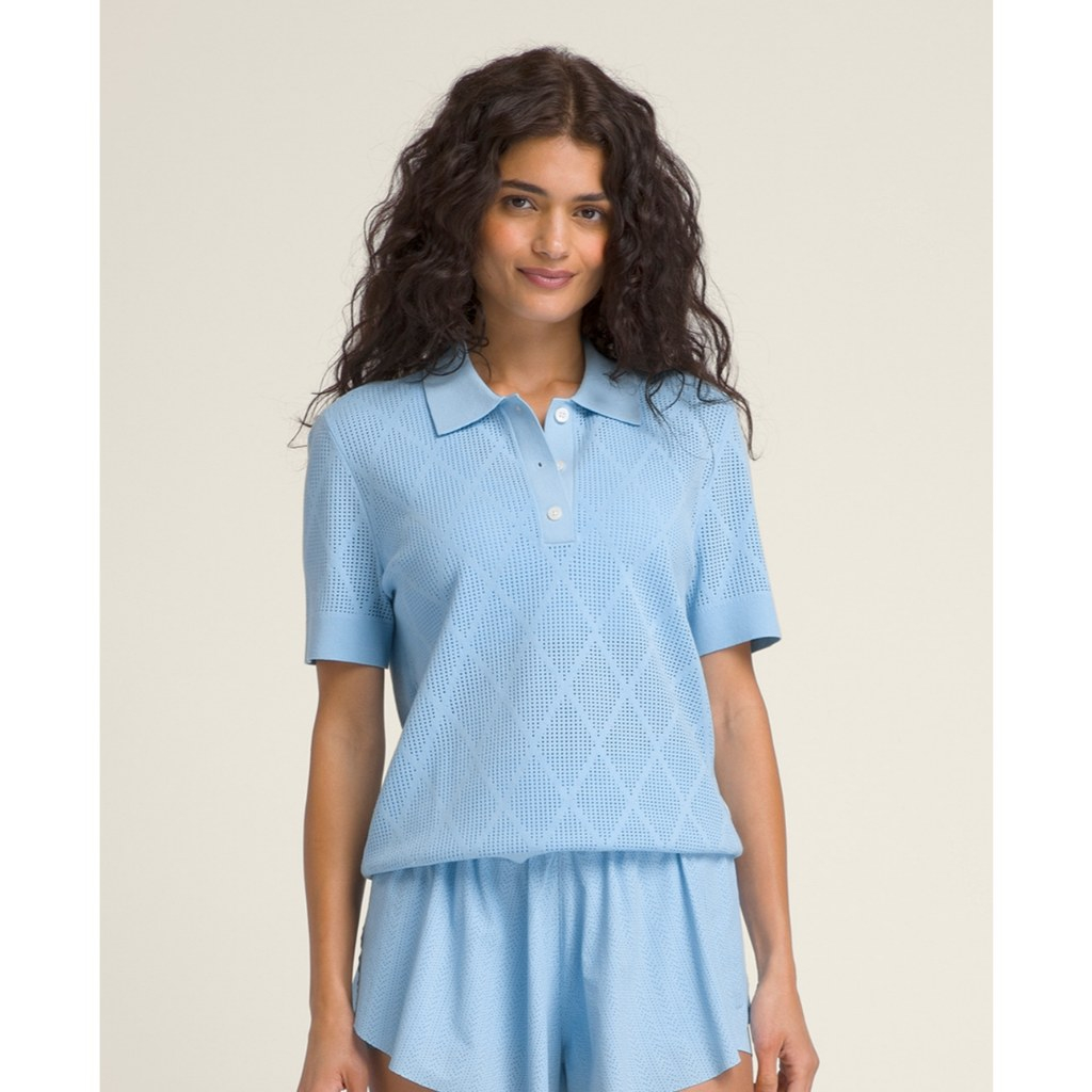 Wilson Women ADDISON KNIT POLO WW00513531LBL Official Store