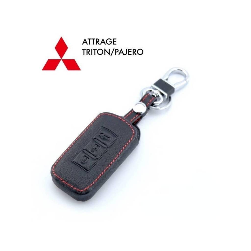 ซองหนังรีโมท เคสรีโมทMITSUBISHI /Triton /Pajero /Xpander /Attrage /Mirage (3ปุ่ม)