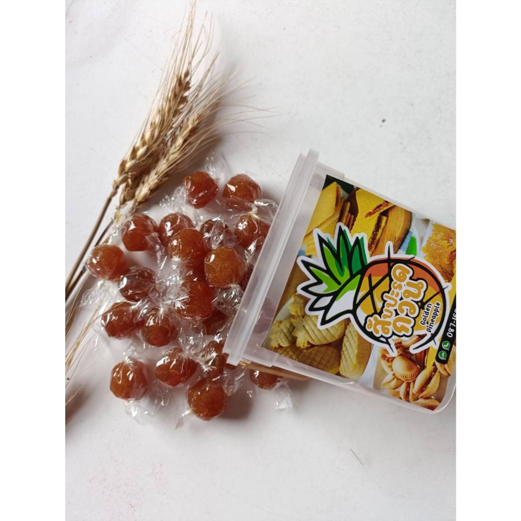 ลูกอมสับปะรดกวน หวานอม เปรี้ยว กินง่าน จัดเก็บง่าย 250 g