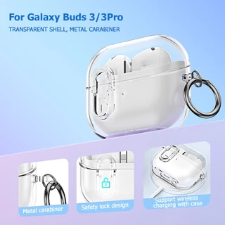 🔥ส่งจากไทย🔥ใช้ได้กับเคสป้องกัน Samsung Buds3pro, เคสหูฟังแบบใสล็อค Galaxy Buds 3, เคสป้องกัน buds3