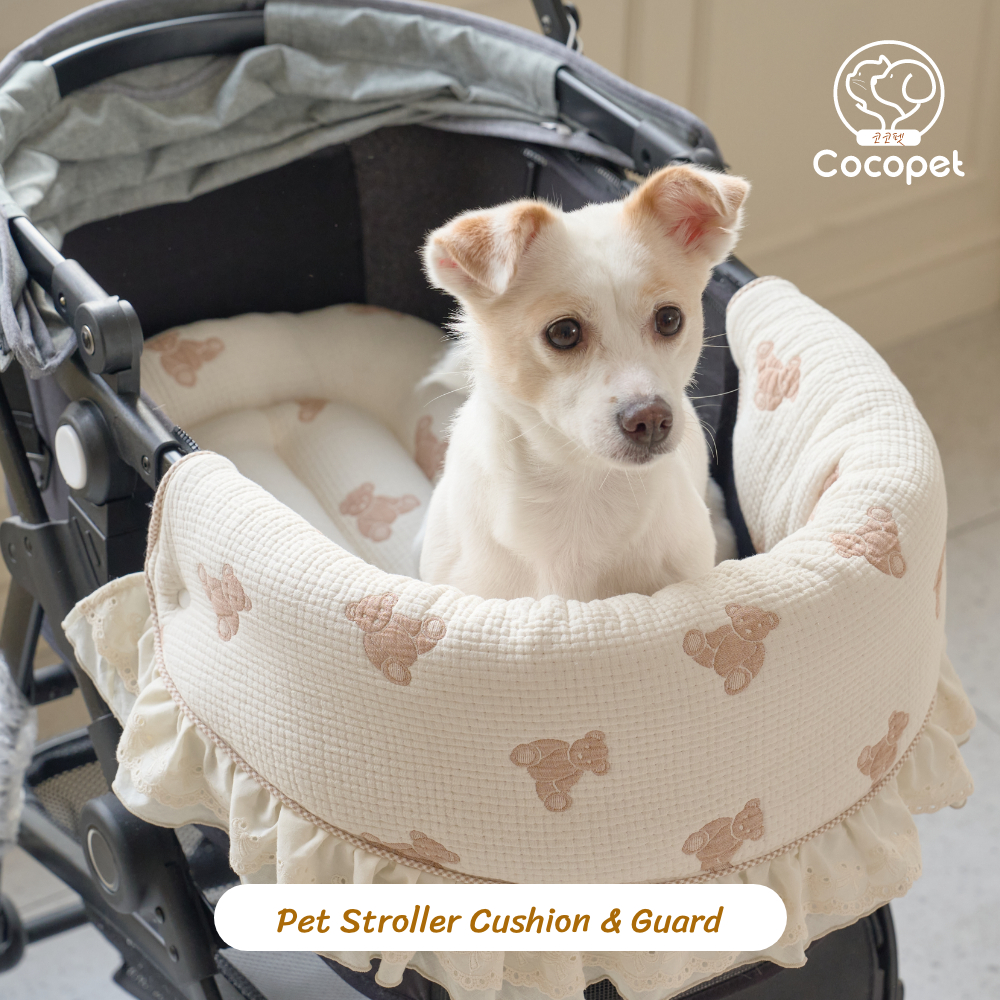 Cocopet Stroller Cushion & Guard ผ้าคลุมรถเข็นสัตว์เลี้ยง 1 เซทมี 2 ชิ้น