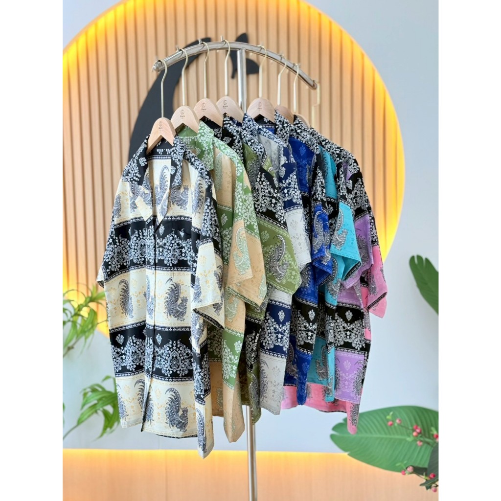 KORU เสื้อฮาวาย ลายไก่ระกา