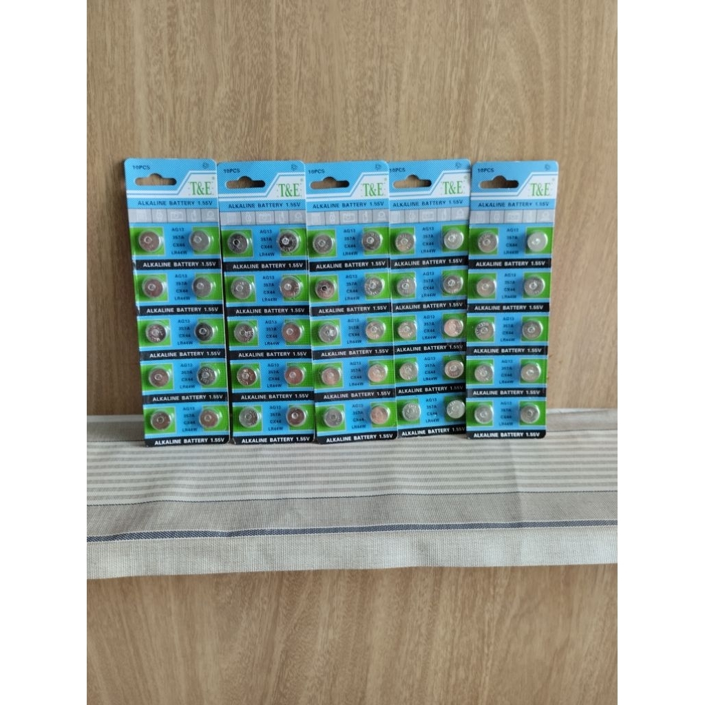 ถ่านกระดุม AG13/LR44W/SR44/A76/357 **ซื้อ 10 แผง แถม 1 แผง** - รูปที่ 3