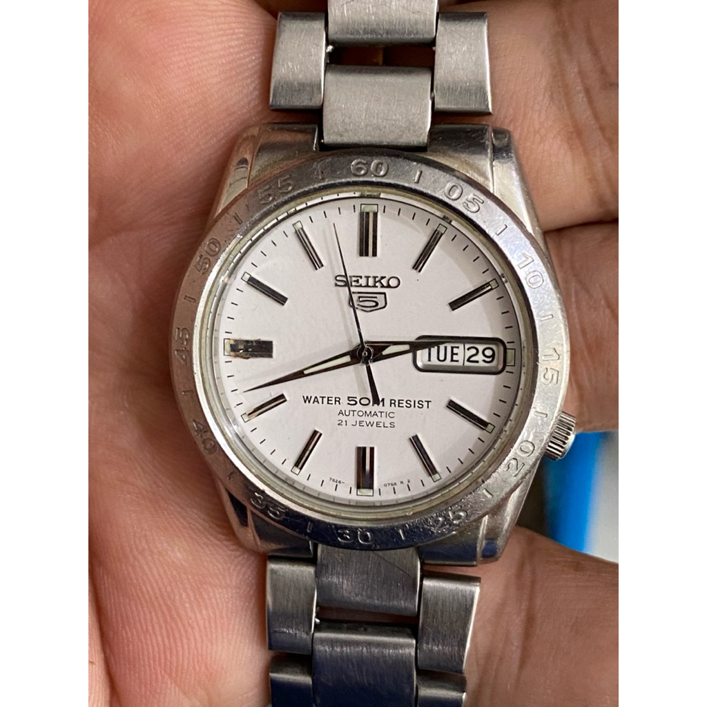 SEIKO 5 7s36-07s4 50 m.Automatic มือสองพร้อมใช้ เจแปนแท้