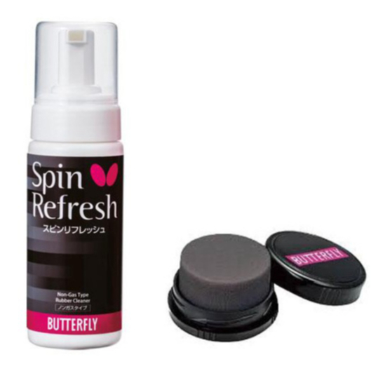💥ขายดี น้ำยาเช็ดยางปิงปอง BUTTERFLY แบบโฟม Spin Refresh 150 ML + Clean Care