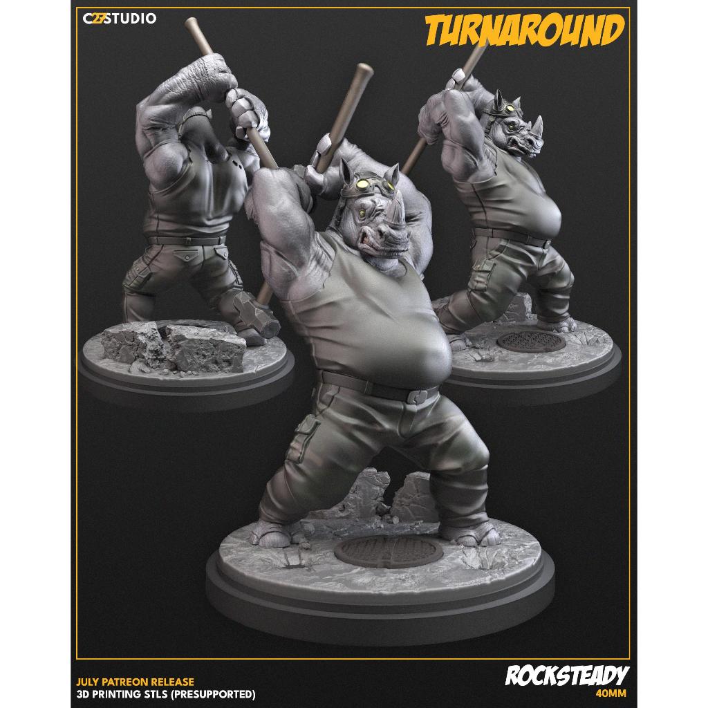 Rocksteady - TMNT 40mm