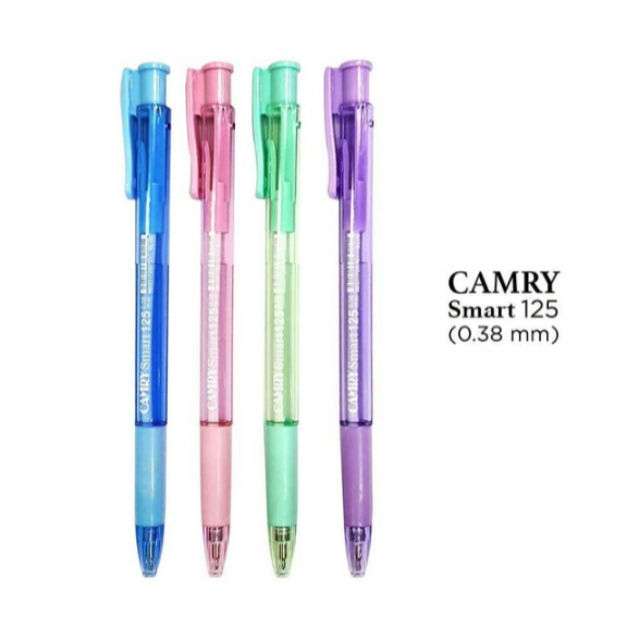 ปากกาลูกลื่น CAMRY Smart 125 สีน้ำเงิน ปากกาแคมรี่ ปากกาแคมลี่ ปากกาลูกลื่นหัวเล็ก