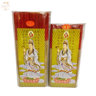 ANTIQUE ONE : ธูปกวนอิมชุดขาว (กลิ่นหอมไม้จันทร์ ควันน้อย ธูปก้านเล็ก) บรรจุ 400กรัม