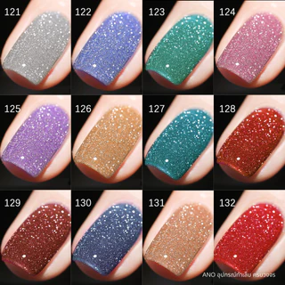 สีทาเล็บเจล สีแฟลช กากเพชร RISYAL 7.3ml สีทาเล็บ ต้องอบ ano_beauty