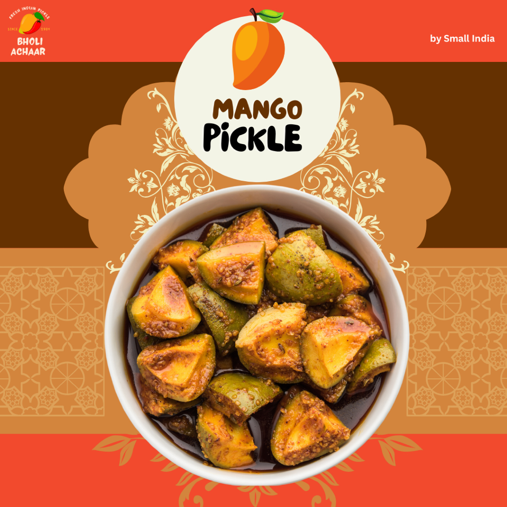 {**ส่งฟรี**} SMALL INDIA 🥭 Mango Pickle India Achaar 🥭 Home Made Fresh Pickle
