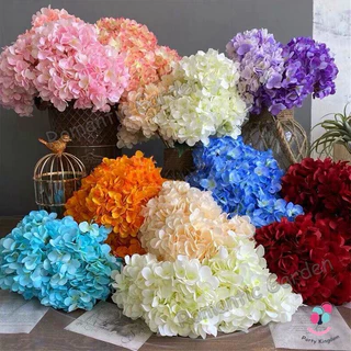 ดอกไฮเดรนเยียเทียมขนาดใหญ่ ตกแต่งตรงจุด สำหรับงานแต่งงาน/ปีใหม่/บ้าน สีสันจัดจ้าน ดีไซน์พรีเมียม ใช้ได้ทั้งในร่มและกลางแ